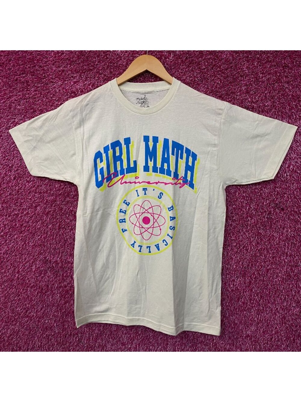 Bioworld "Girl Math University" Graphic T-shirt Medium